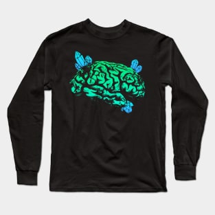 Crystals Brain - Green and Blue Long Sleeve T-Shirt